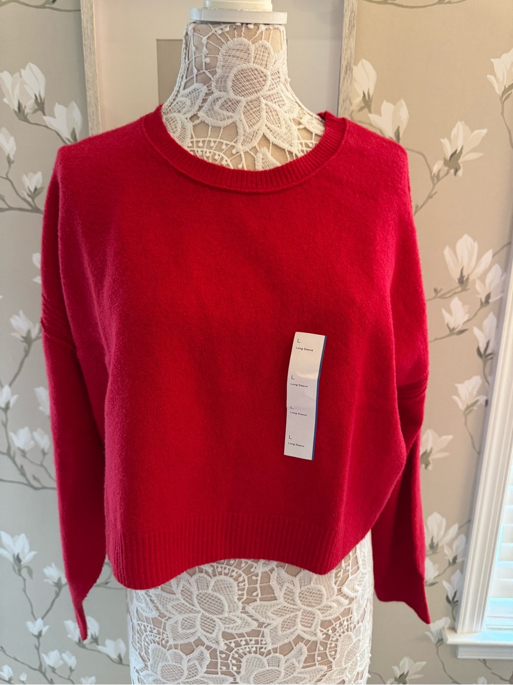 wild fable Bright Red Crewneck Sweater